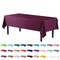 Exquisite 6-Pack Premium Plastic Tablecloth 54in. x 108in. Rectangle Plastic Table Cover